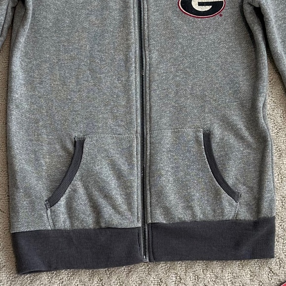 Univ. of Georgia Colosseum Athletics Lady's Gray Full Zip Hoodie Med College NWT - Picture 3 of 14